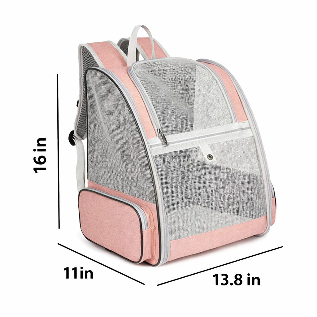 Breathable Pet Carrier Backpack for Cats & Small Dogs