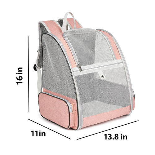 Breathable Pet Carrier Backpack for Cats & Small Dogs