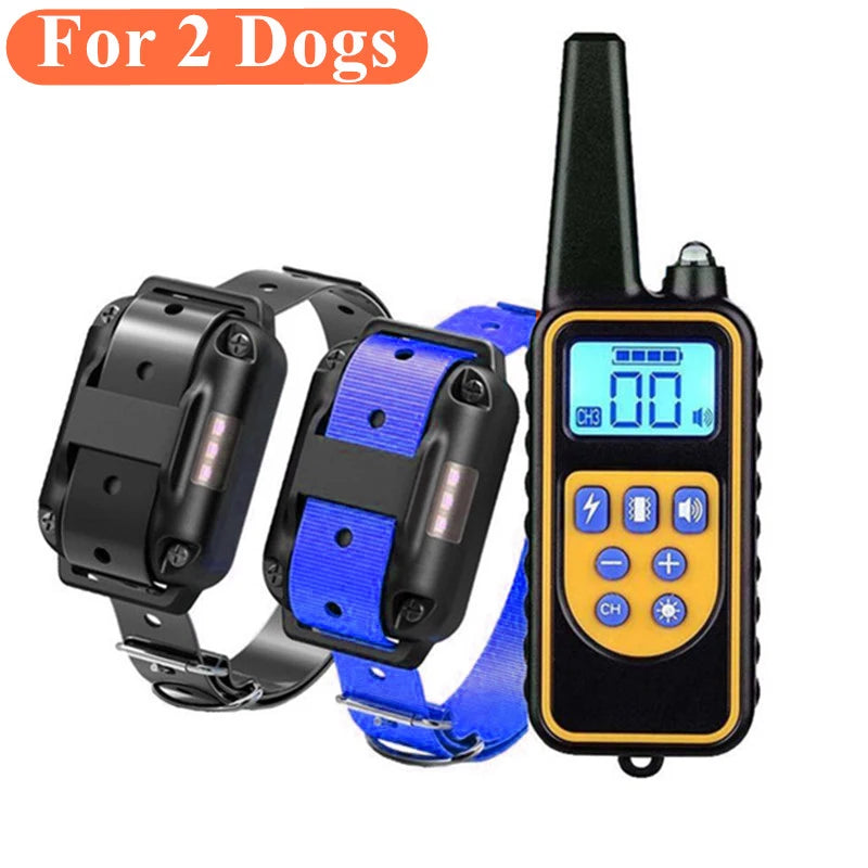 800m Waterproof Dog Training Collar – Long-Range Control with 3 Training Modes