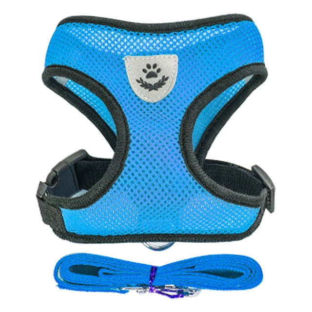 Soft Adjustable Cat Harness & Lead Set – Comfortable, Secure & Stylish (9 Colours)