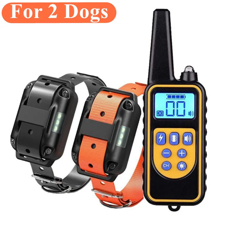 800m Waterproof Dog Training Collar – Long-Range Control with 3 Training Modes