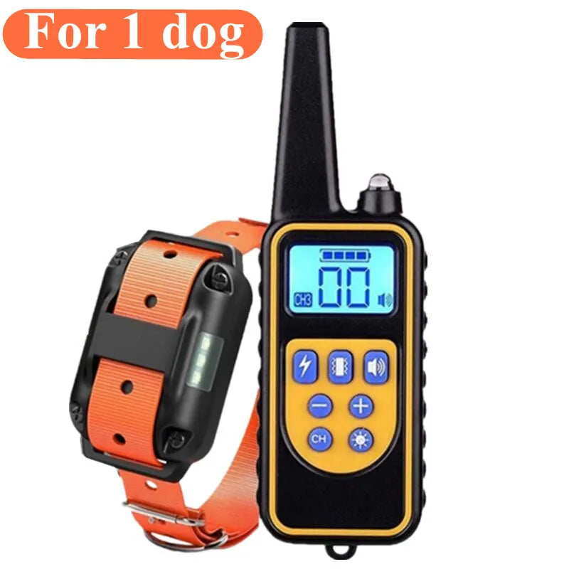 800m Waterproof Dog Training Collar – Long-Range Control with 3 Training Modes