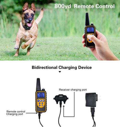 800m Waterproof Dog Training Collar – Long-Range Control with 3 Training Modes