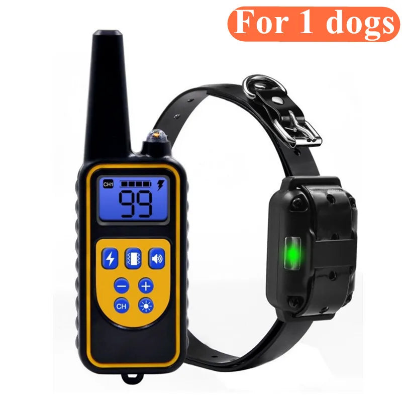 800m Waterproof Dog Training Collar – Long-Range Control with 3 Training Modes