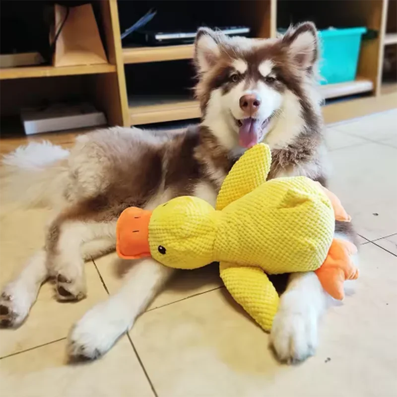 Duck Plush Squeaky Toy – Soft, Fun &amp; Comforting Playtime for Dogs