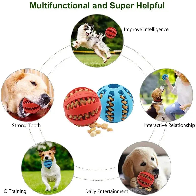 Interactive Treat Dispensing Ball – Smart Play &amp; Dental Care for Dogs