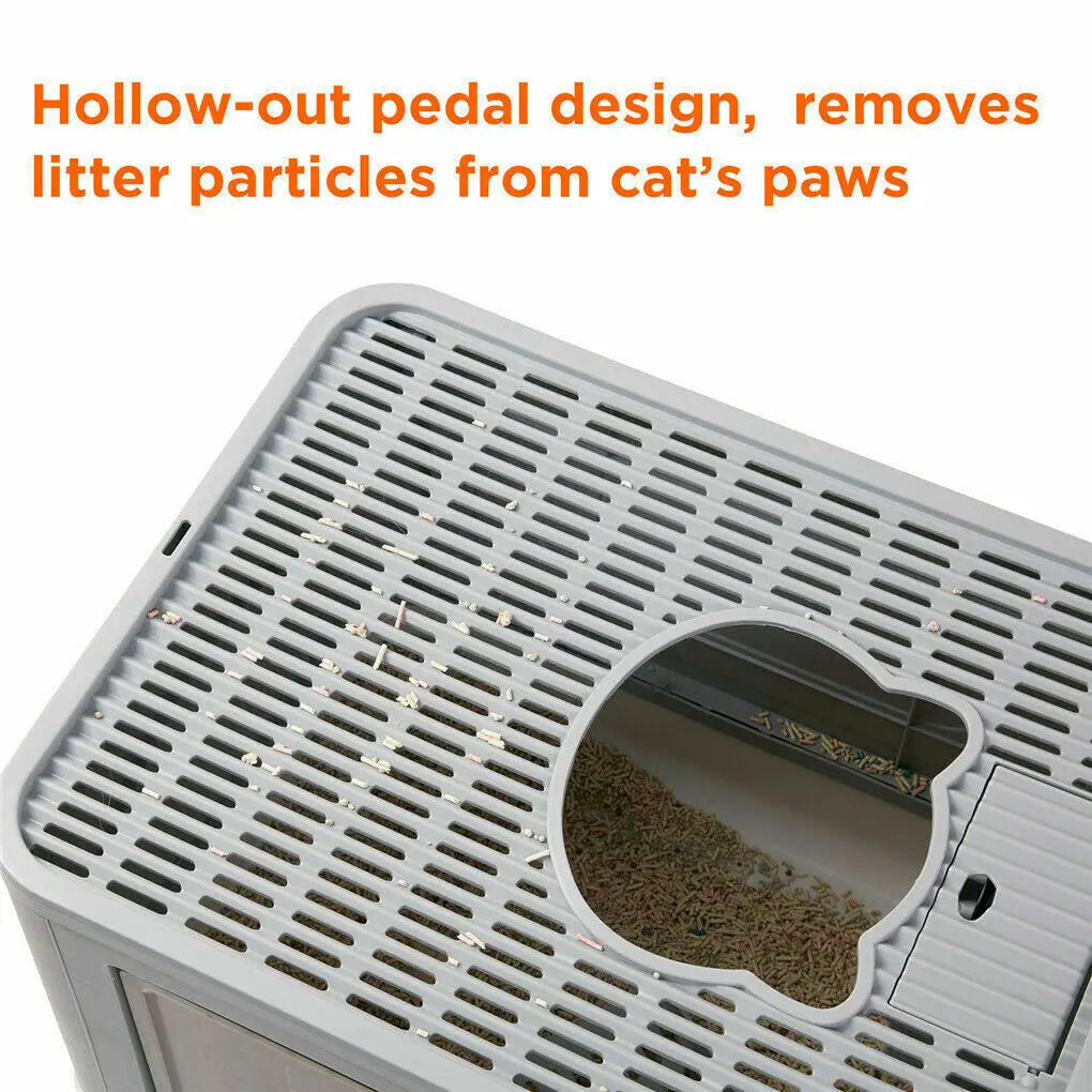 Smart Enclosed Cat Litter Box with Drawer & Odour Control