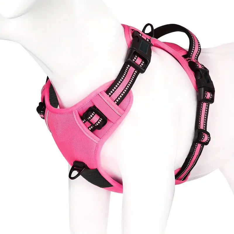 No-Pull Dog Harness with Front & Back Clips – Comfortable Control for Daily Walks