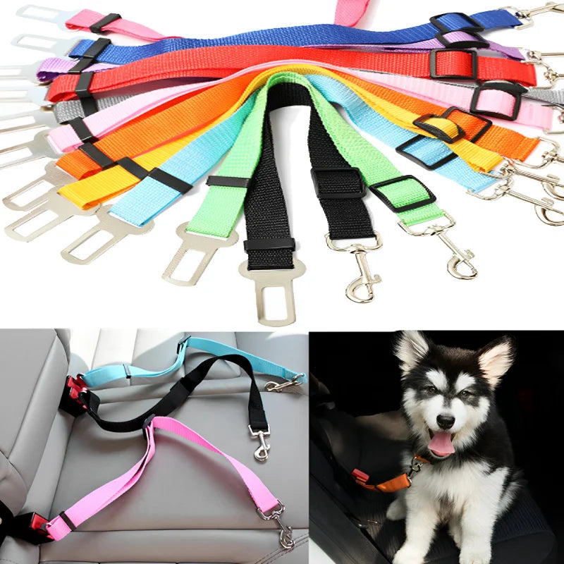 Adjustable Dog Car Seat Belt – Safe & Comfortable Travel for Your Pet