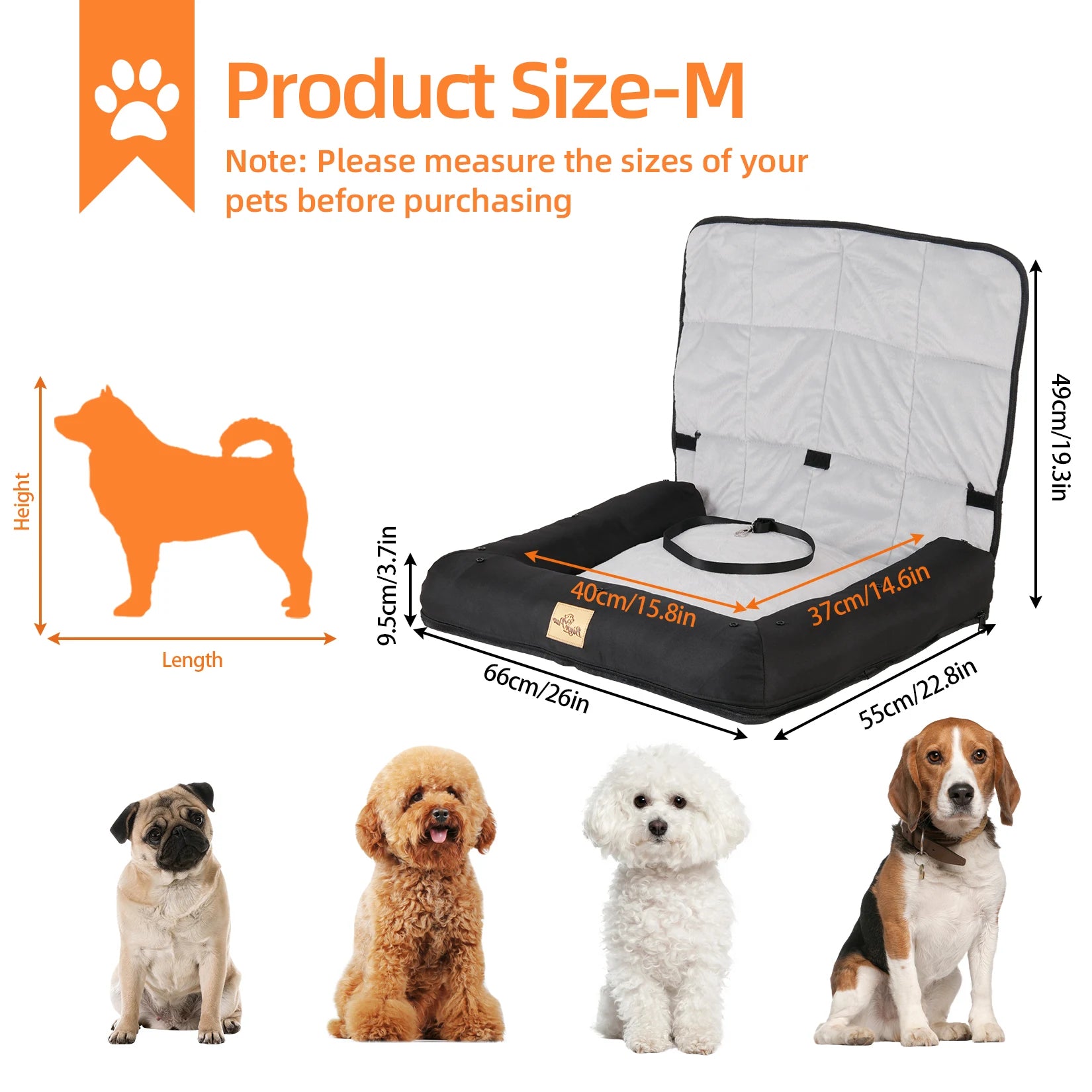 Comfort & Safety Car Seat Protector for Dogs