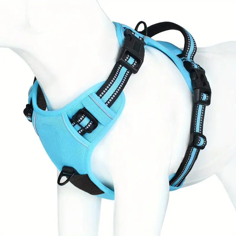 No-Pull Dog Harness with Front & Back Clips – Comfortable Control for Daily Walks