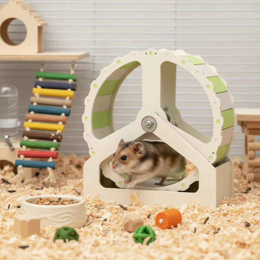 Wooden Hamster Exercise Wheel