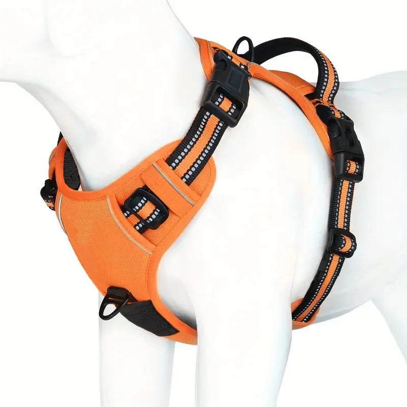 No-Pull Dog Harness with Front & Back Clips – Comfortable Control for Daily Walks