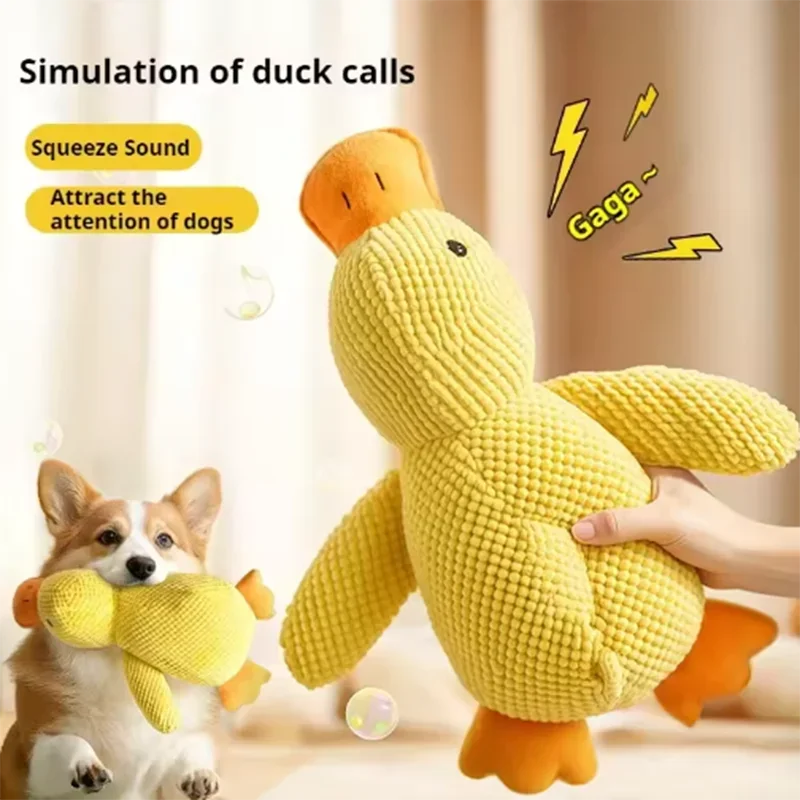 Duck Plush Squeaky Toy – Soft, Fun &amp; Comforting Playtime for Dogs