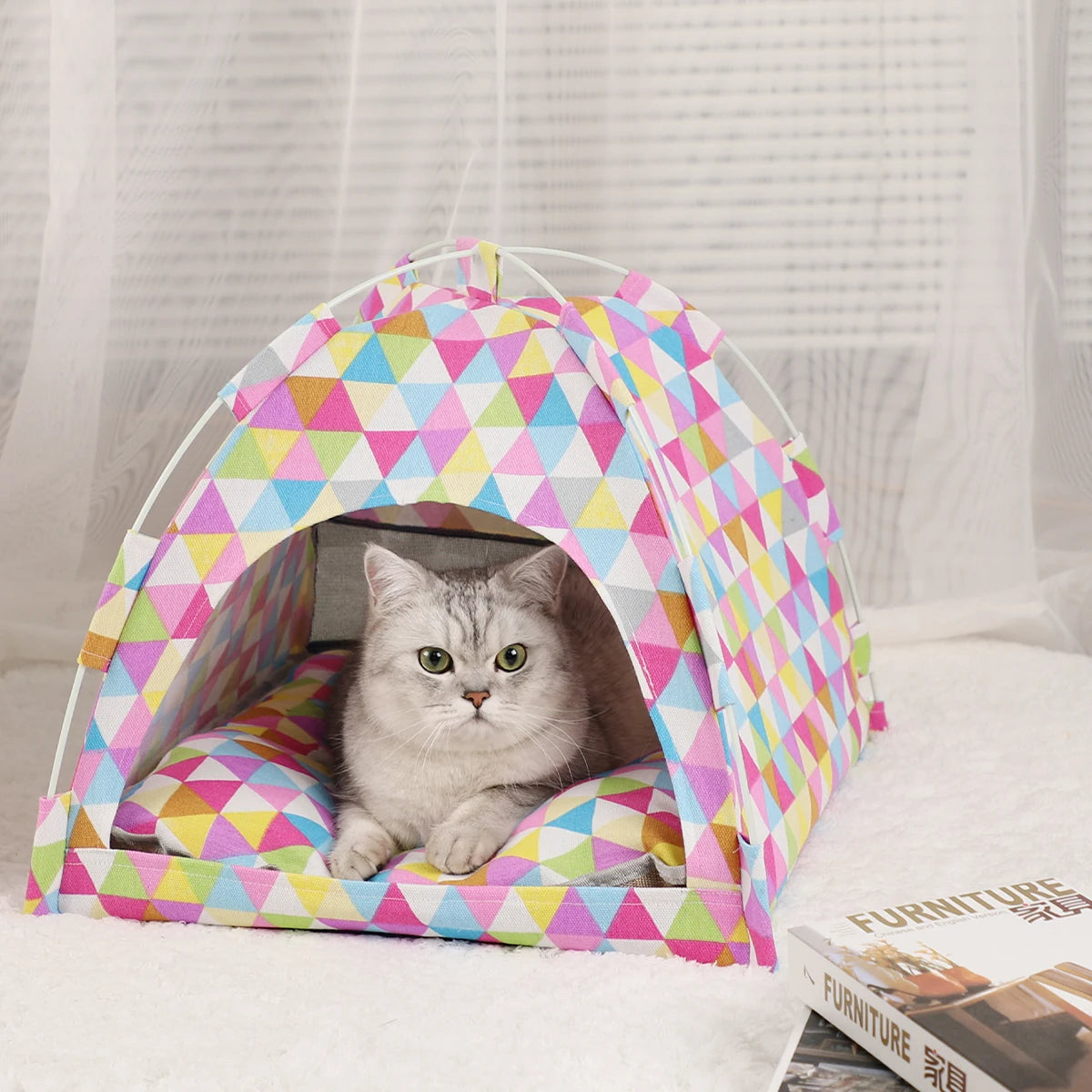 Tent bed for cats - Little house