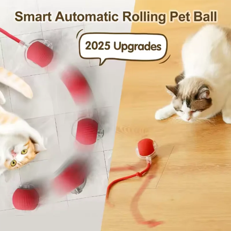 Smart Automatic Rolling Pet Ball – Interactive Fun for Curious Cats