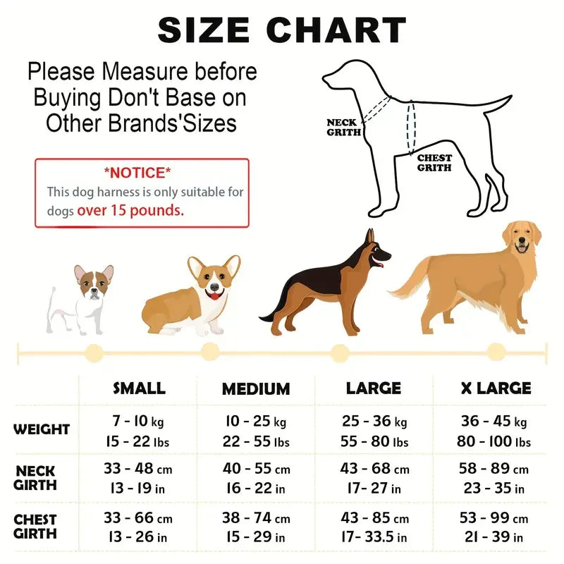 No-Pull Dog Harness with Front & Back Clips – Comfortable Control for Daily Walks