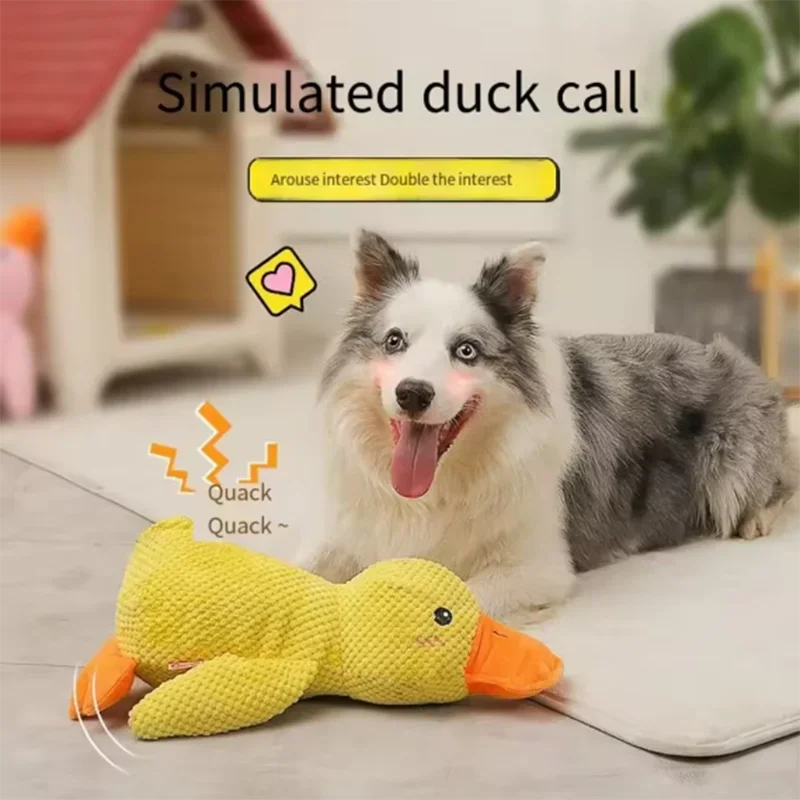 Duck Plush Squeaky Toy – Soft, Fun &amp; Comforting Playtime for Dogs