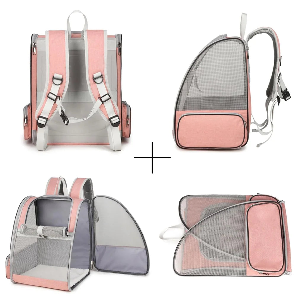 Breathable Pet Carrier Backpack for Cats & Small Dogs