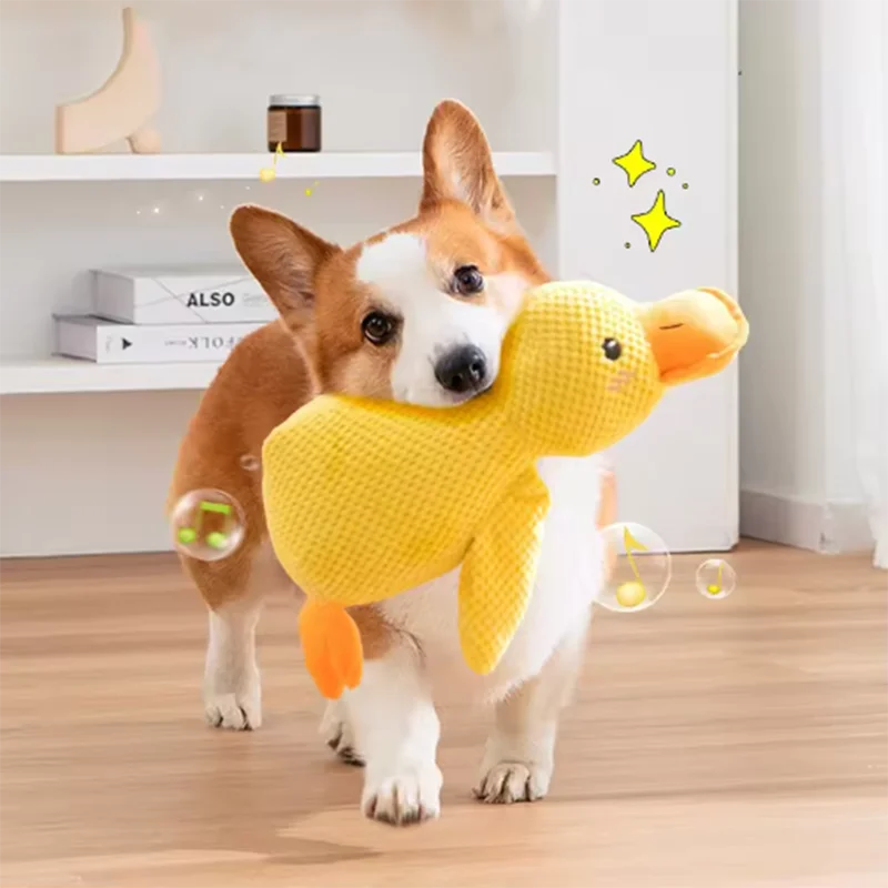 Duck Plush Squeaky Toy – Soft, Fun &amp; Comforting Playtime for Dogs