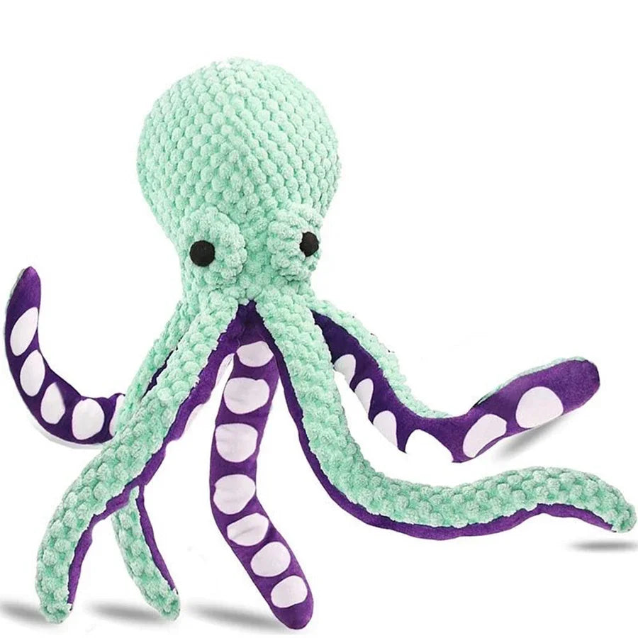 Squeaky Octopus Plush Dog Toy – Interactive Fun for Active Chewers